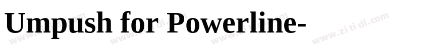 Umpush for Powerline字体转换